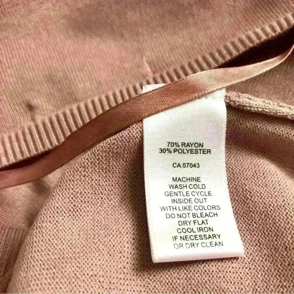 Dusty rose fine knit top NWOT - Picture 5 of 5